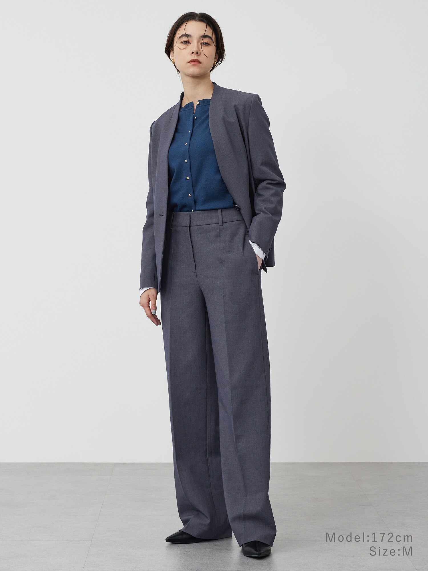 PLST(プラステ)公式 | 【丈長め】ワイドパンツ（ウォームリザーブ）