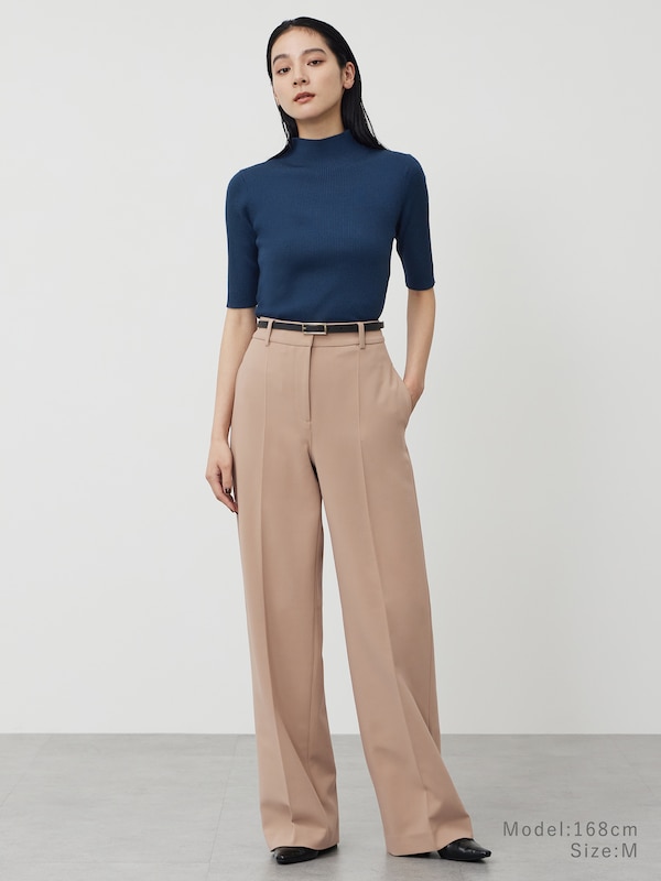 【丈長め】ワイドパンツ（ウォームリザーブ）