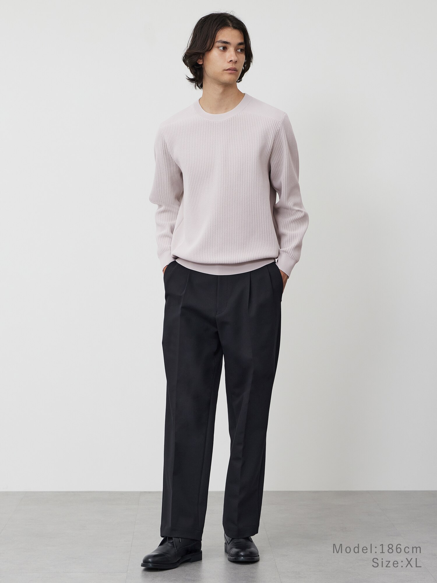 PLST(プラステ)公式 | コットンブレンドワイドパンツ