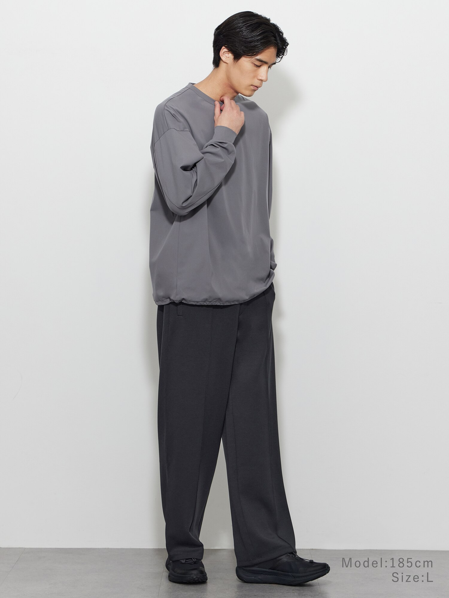 新品　プラステ　PLST ライトグレーワイドパンツ XL 新品 プラステ PLST ライトグレーワイドパンツ XL - メルカリ