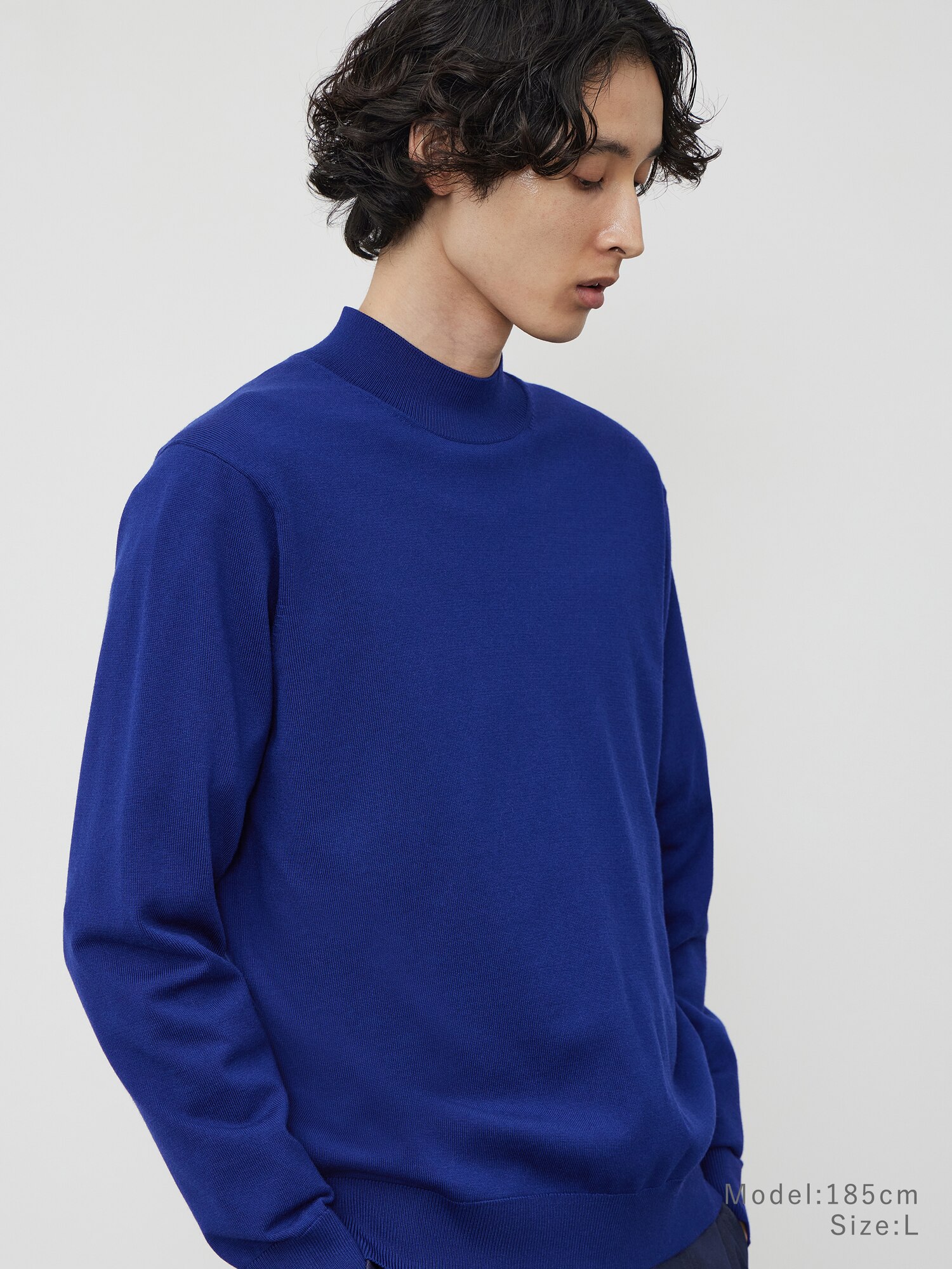 新品・タグ付き】BANDEL メンズ モックネック 黒 ブラック L