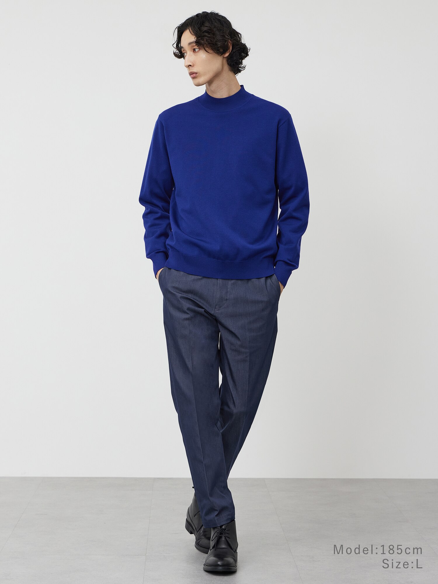 PLST(プラステ)公式 | メリノウールブレンドモックネックセーター