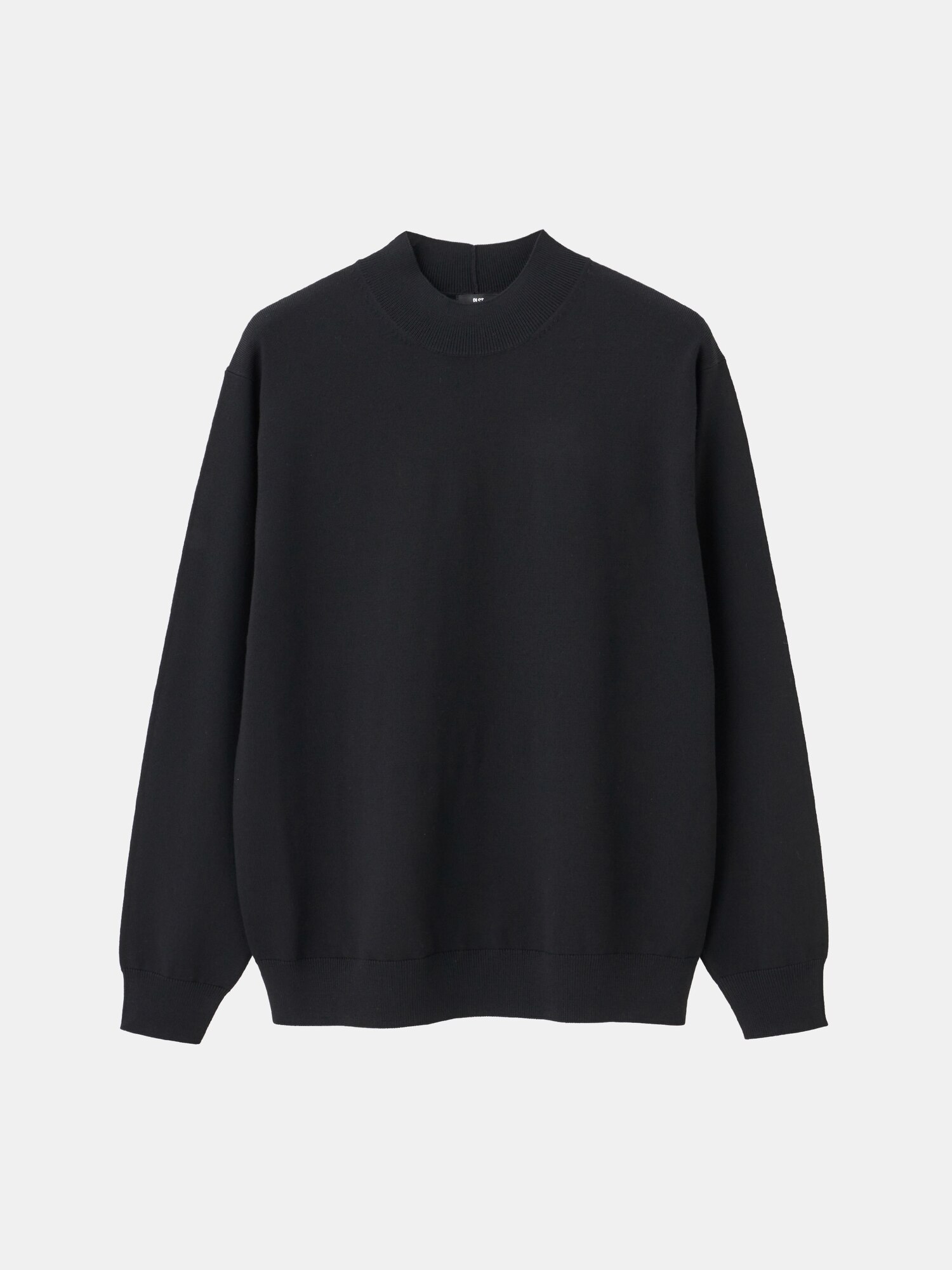 【新品】PLST メリノウールブレンドモックネックセーター L 09 BLACK PLST(プラステ)公式 | メリノウールブレンドモックネックセーター(メンズ)