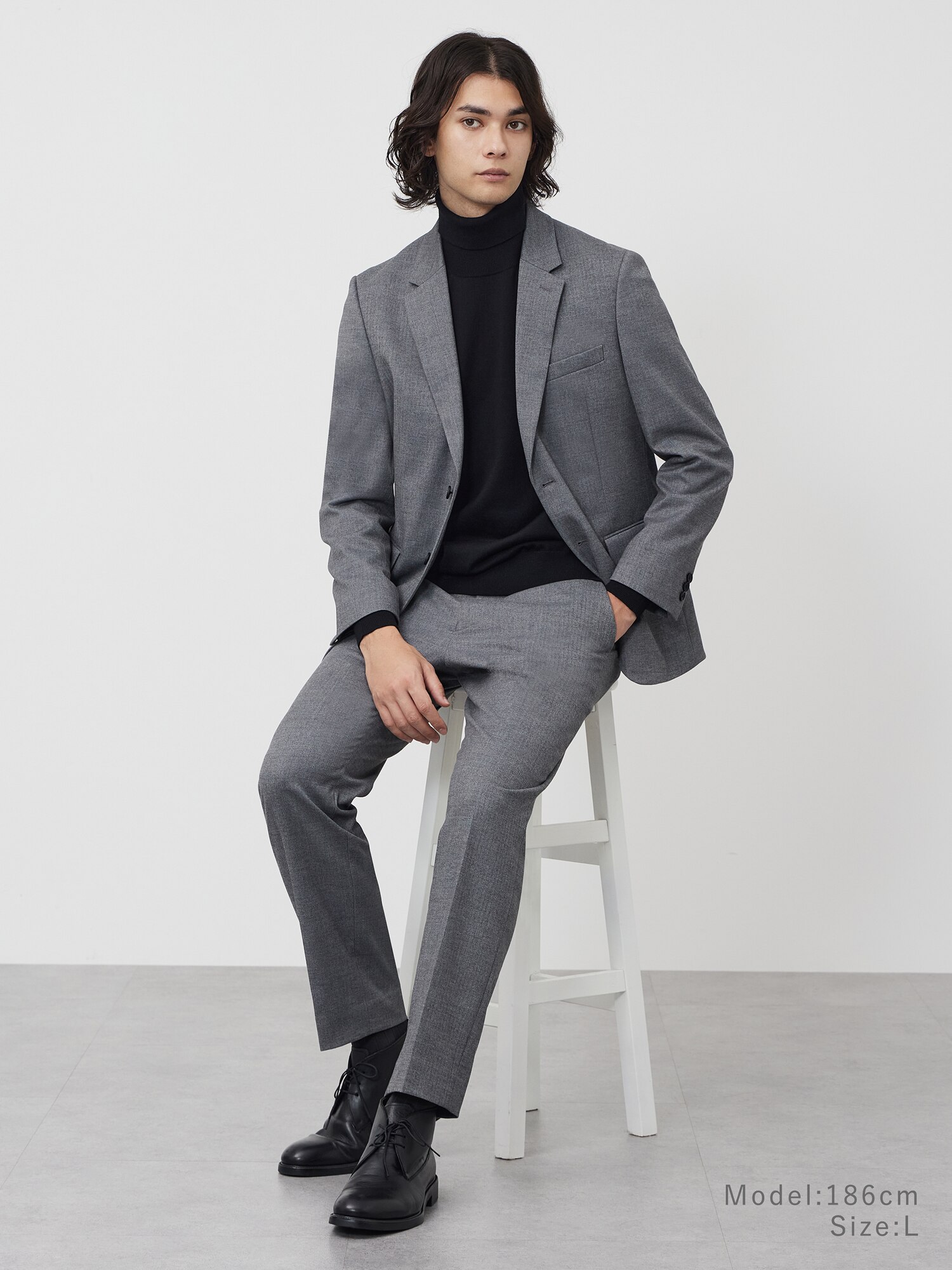 PLST(プラステ)公式 | メリノウールブレンドタートルネックセーター