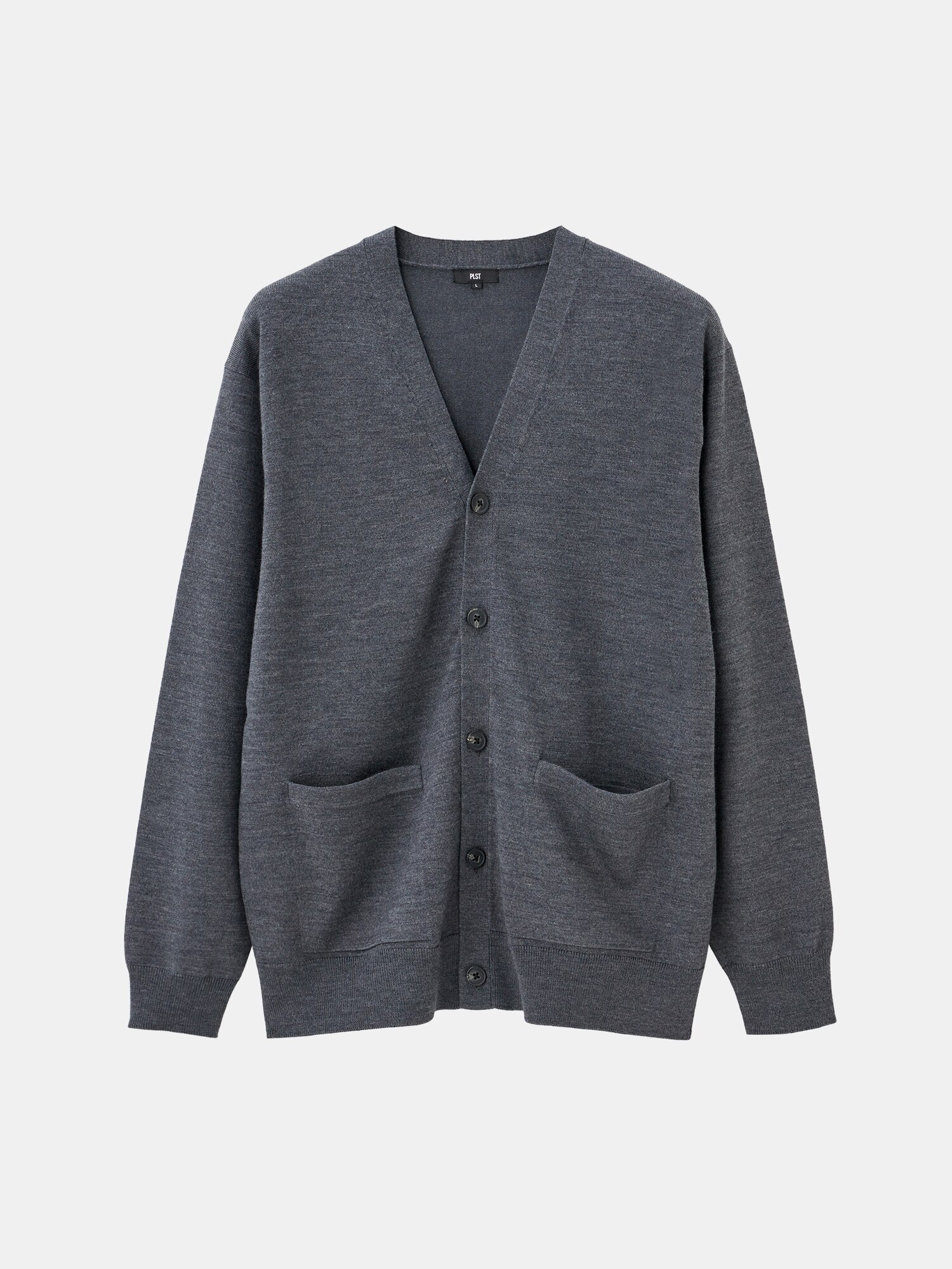 【新品・現行モデル】PLSTメリノウールブレンド　カーディガンL PLST(プラステ)公式 | 2024年モデル エクストラファインメリノウール