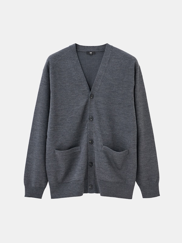 メリノウールブレンドカーディガン