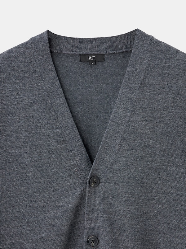 メリノウールブレンドカーディガン