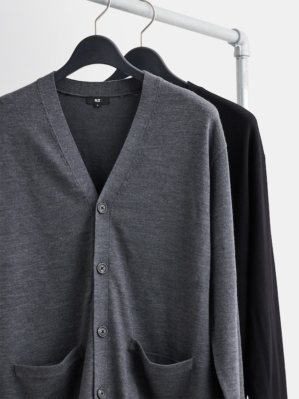 メリノウールブレンドカーディガン