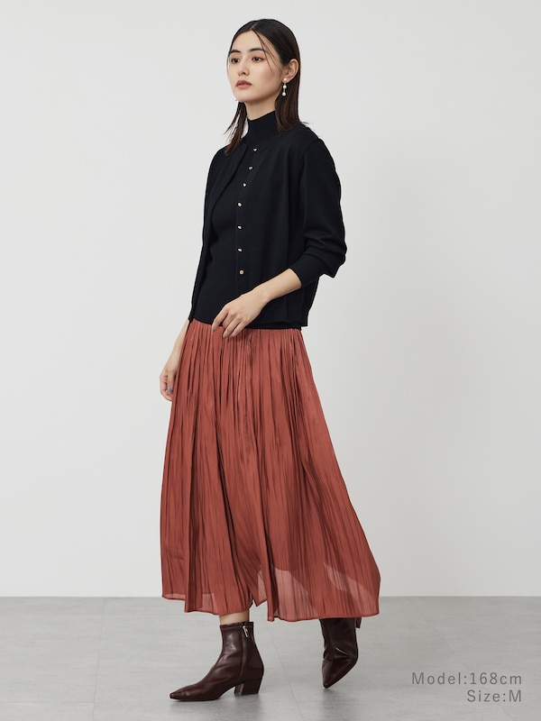 シャイニーギャザースカート