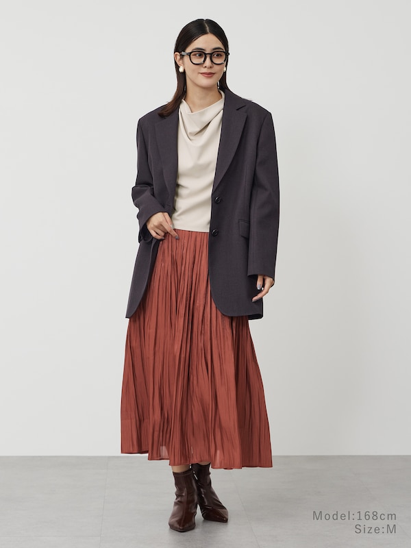 シャイニーギャザースカート