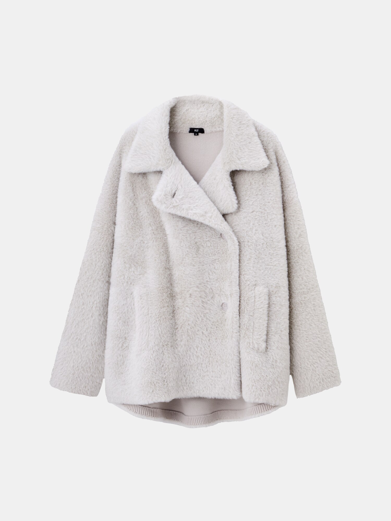 PLST フェザーヤーンニットコート　03 GRAY PLST(プラステ)公式 | フェザーヤーンニットコート