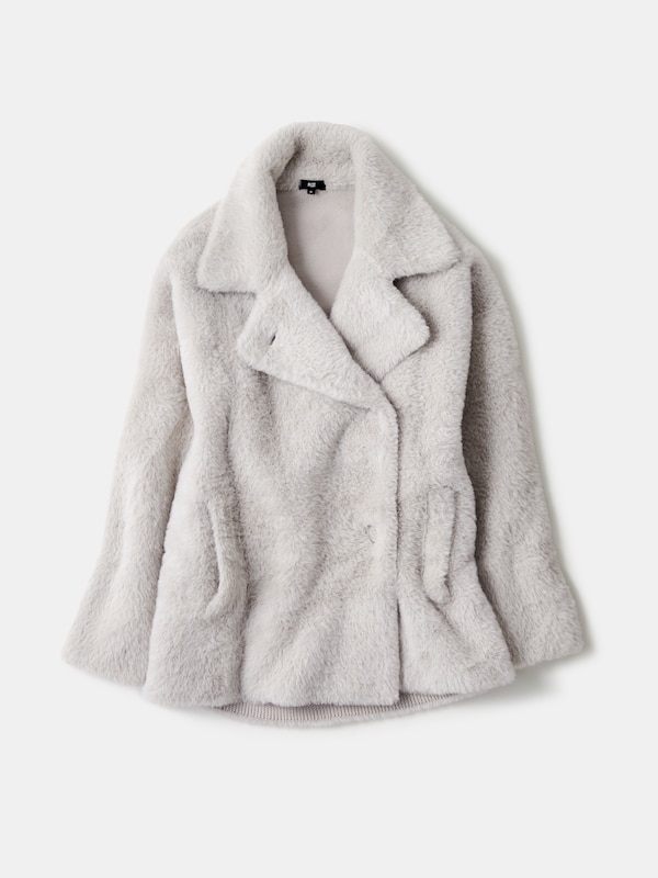 フェザーヤーンニットコート