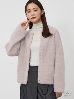 ラメフェザーヤーン2WAYカーディガン