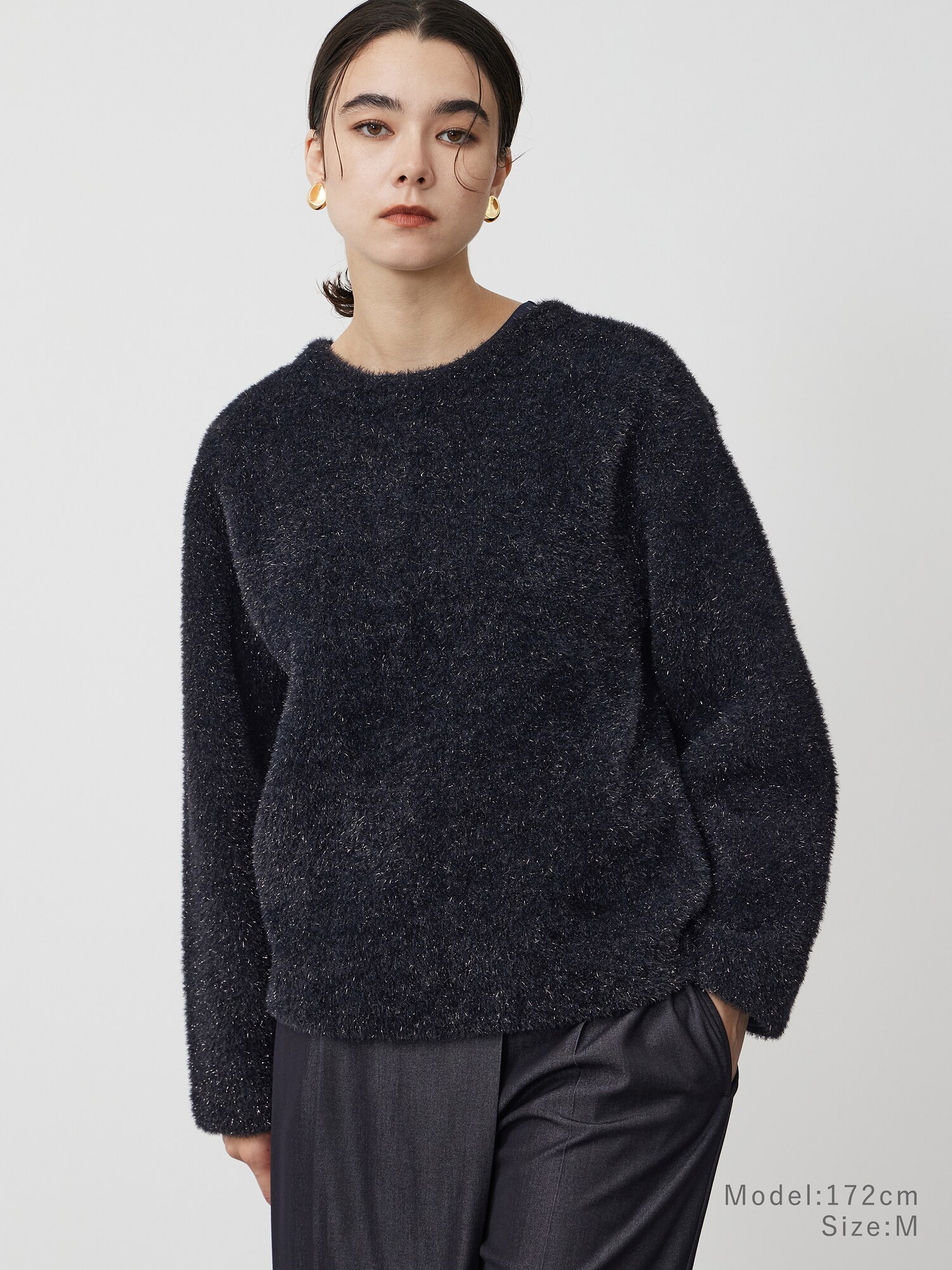 PLST(プラステ)公式 | ラメフェザーヤーン2WAYカーディガン