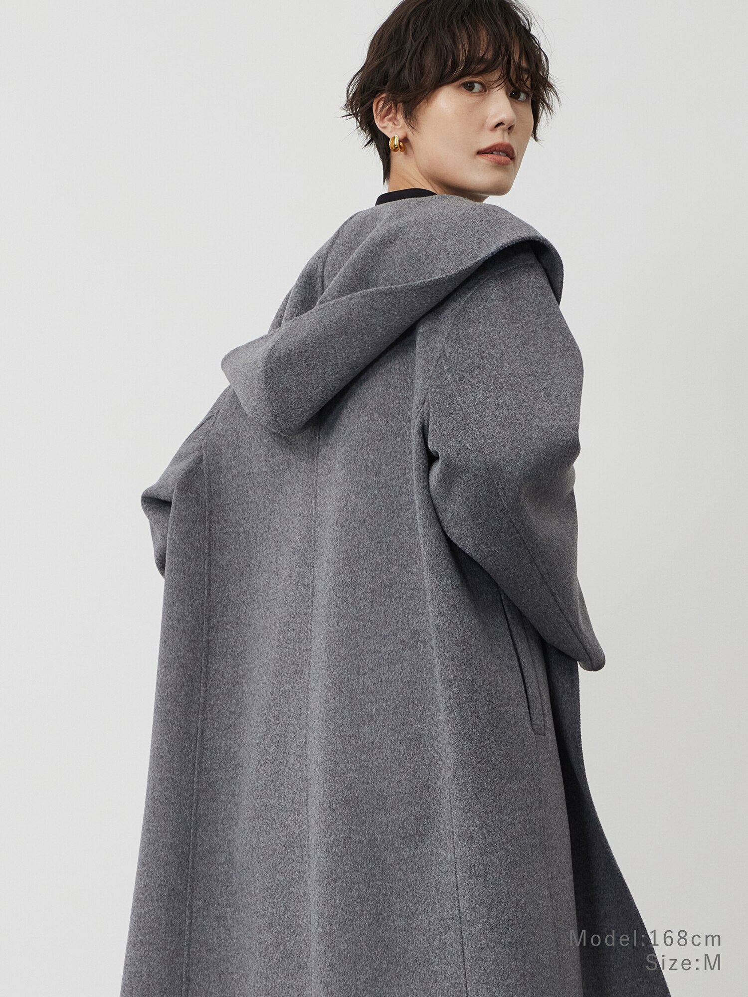 PLST 新作　ウールブレンドリバーフーディーコート PLST(プラステ)公式 | 2024年モデル ウールブレンドリバー