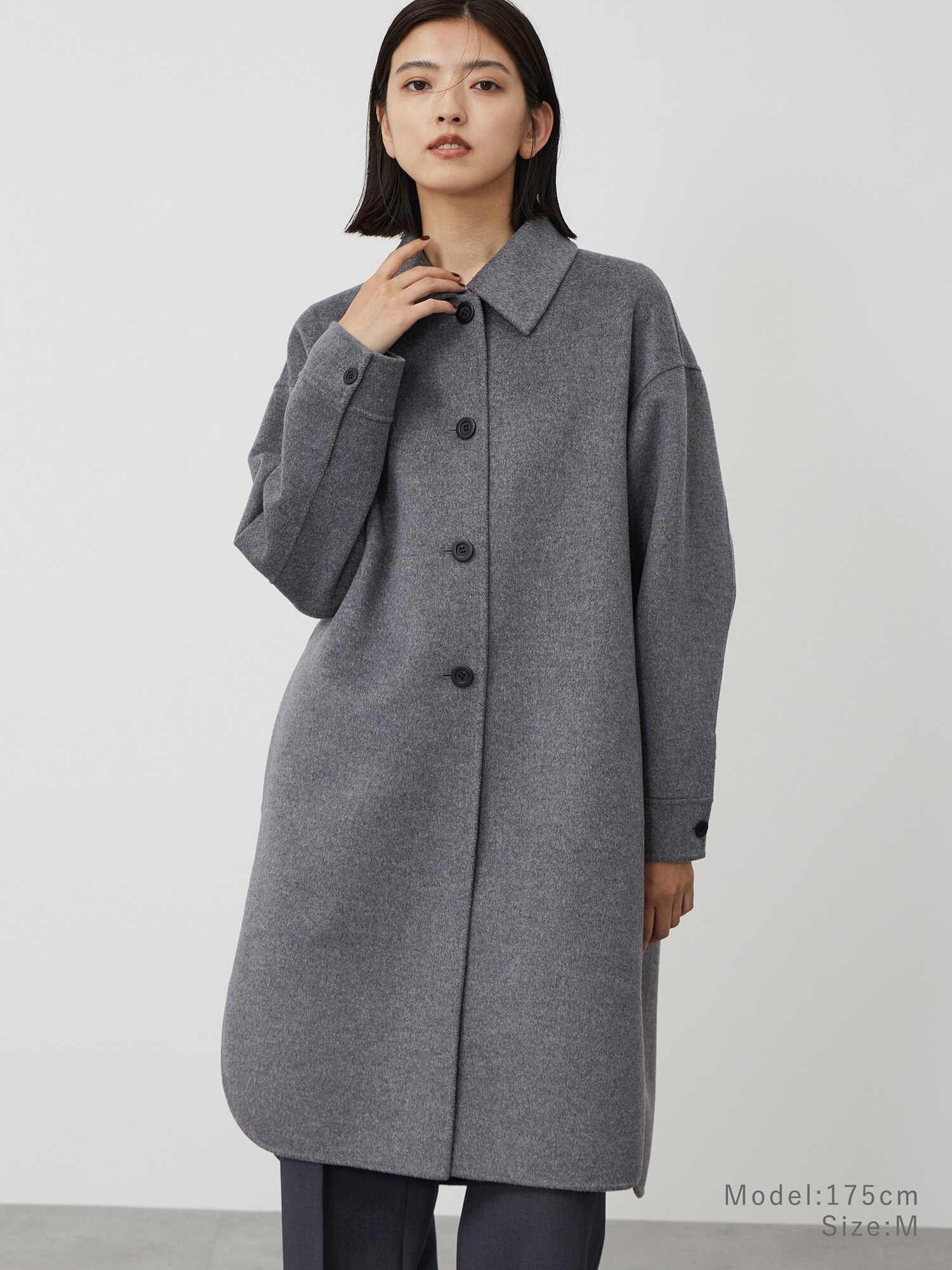 PLST(プラステ)公式 | ウールブレンドリバーシャツコート