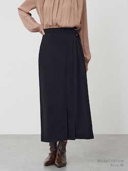 ストレッチレーヨンラップスカート