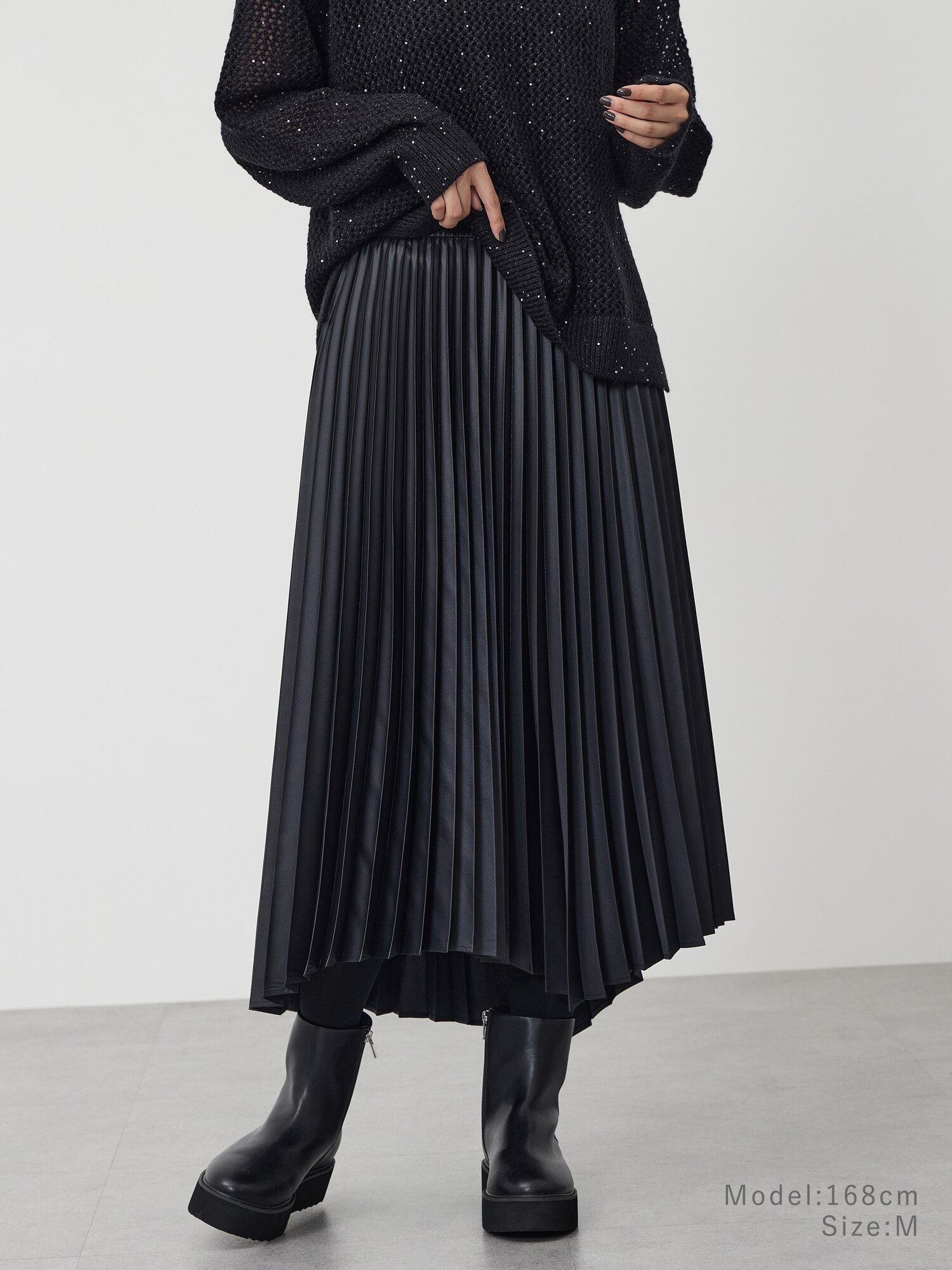 PLATZ PLA ブラック プリーツスカート 中古・古着通販】PLEATS PLEASE ISSEY MIYAKE (プリーツプリーズ