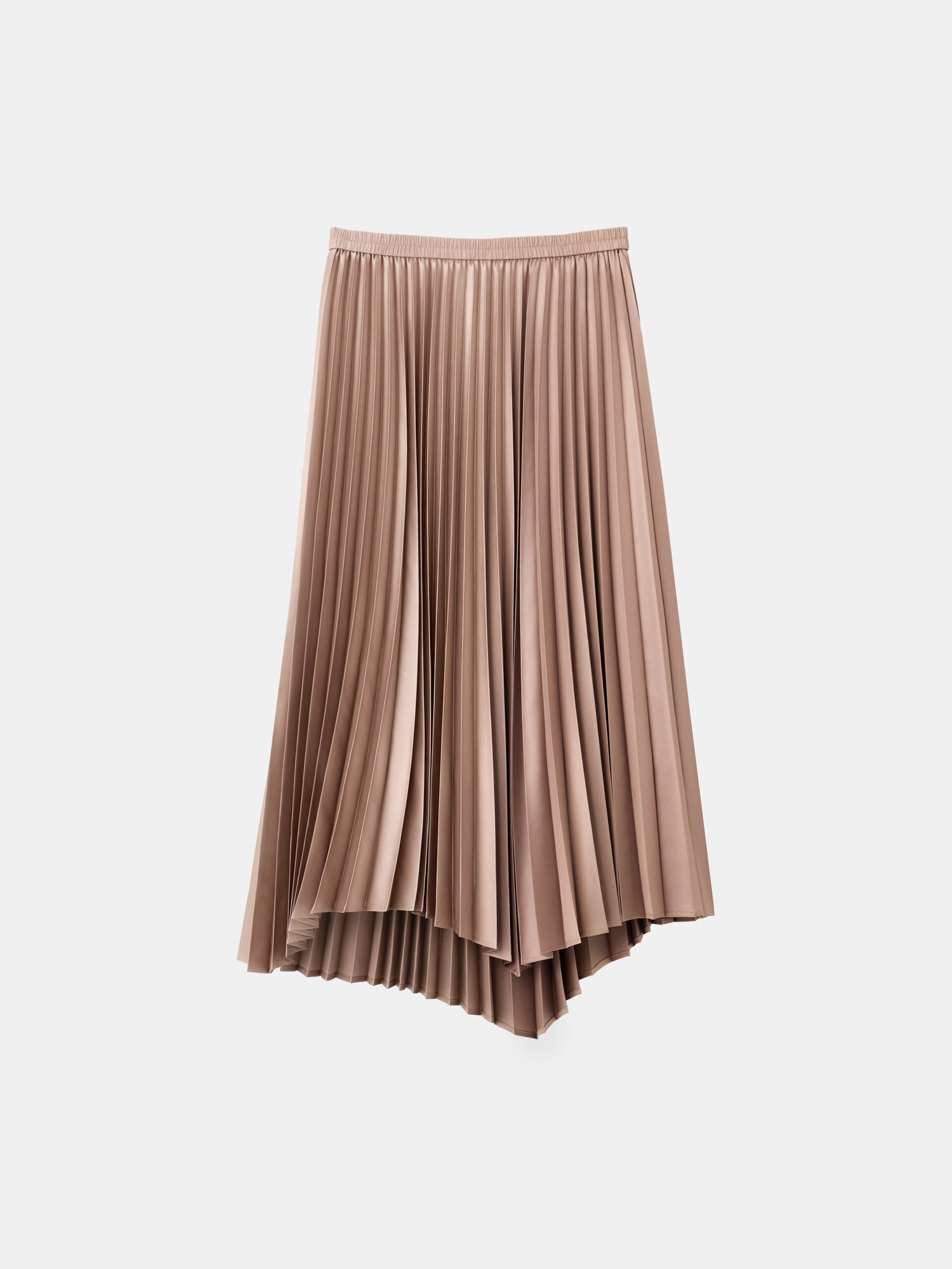 PLST(プラステ)公式 | サテンイレギュラーヘムプリーツスカート