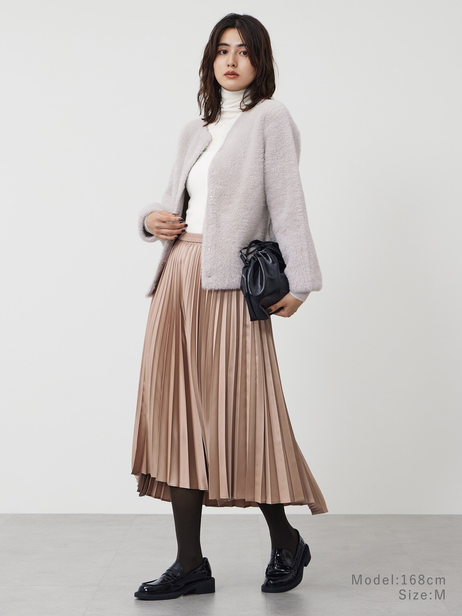 PLST プラステ Vカラー ノーカラー スカートスーツ M W66 DMW PLST(プラステ)公式 | 2024年モデル プレミアムオックスカラー