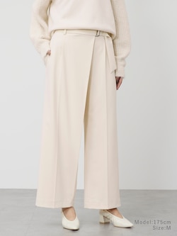 ストレッチレーヨンラップパンツ