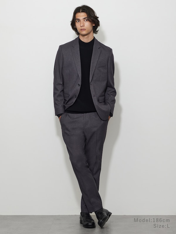 UVカットレーヨンブレンドモックネックセーター