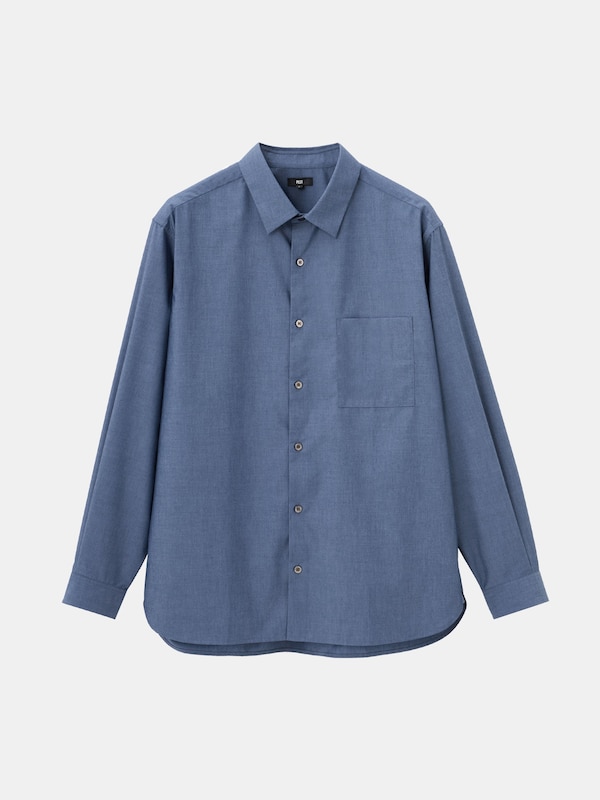 ブロードレギュラーカラーシャツ（シャンブレー）