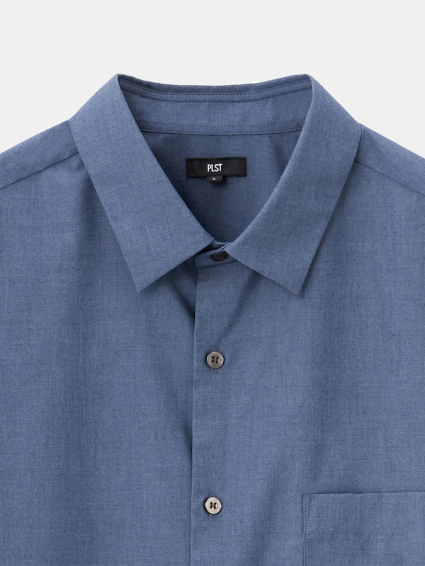 ブロードレギュラーカラーシャツ（シャンブレー）