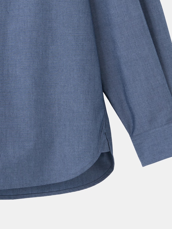 ブロードレギュラーカラーシャツ（シャンブレー）