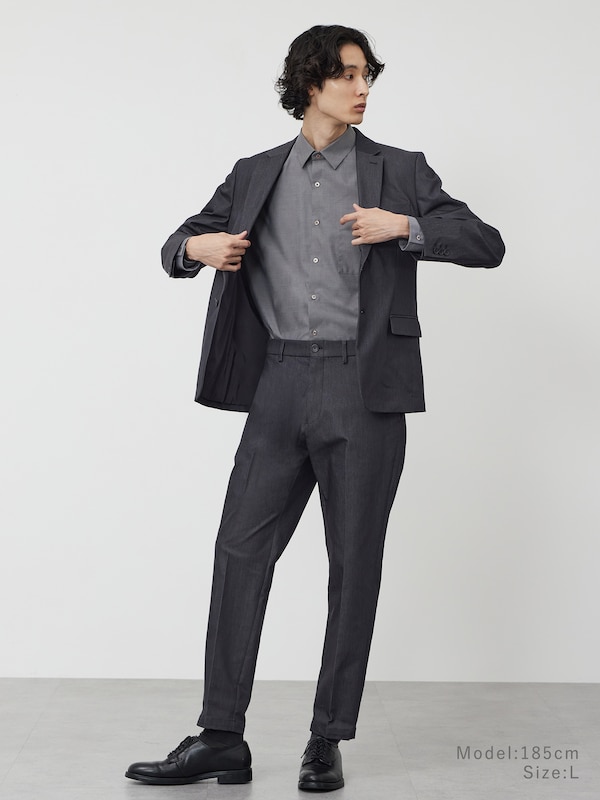 ブロードレギュラーカラーシャツ（シャンブレー）