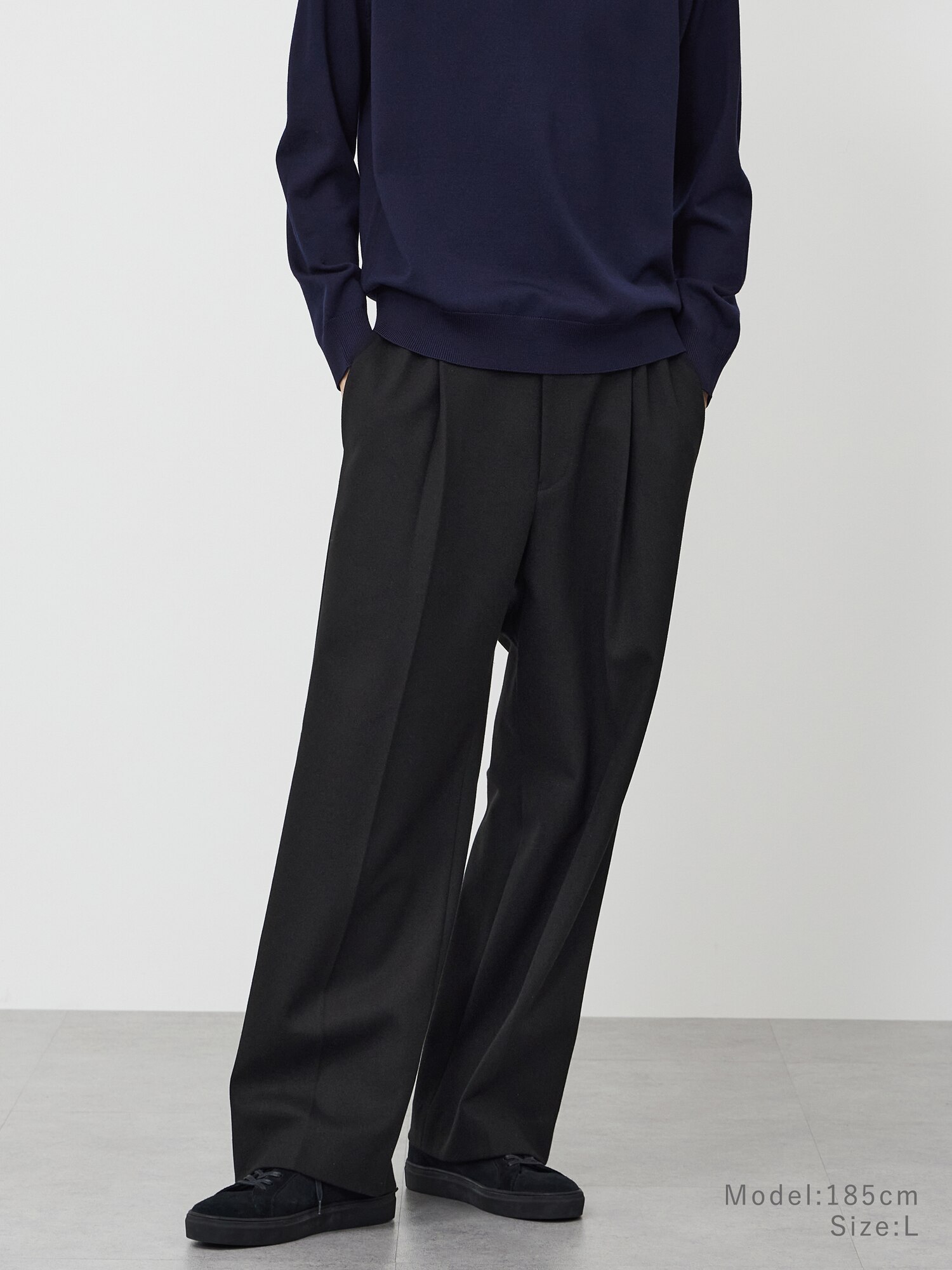 PLST(プラステ)公式 | プレシャスニットメルトンワイドパンツ