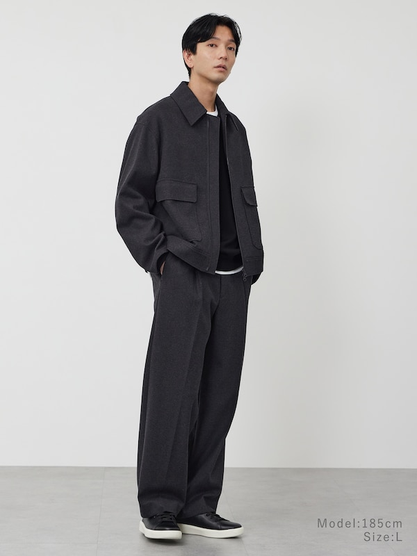 プレシャスニットメルトンワイドパンツ