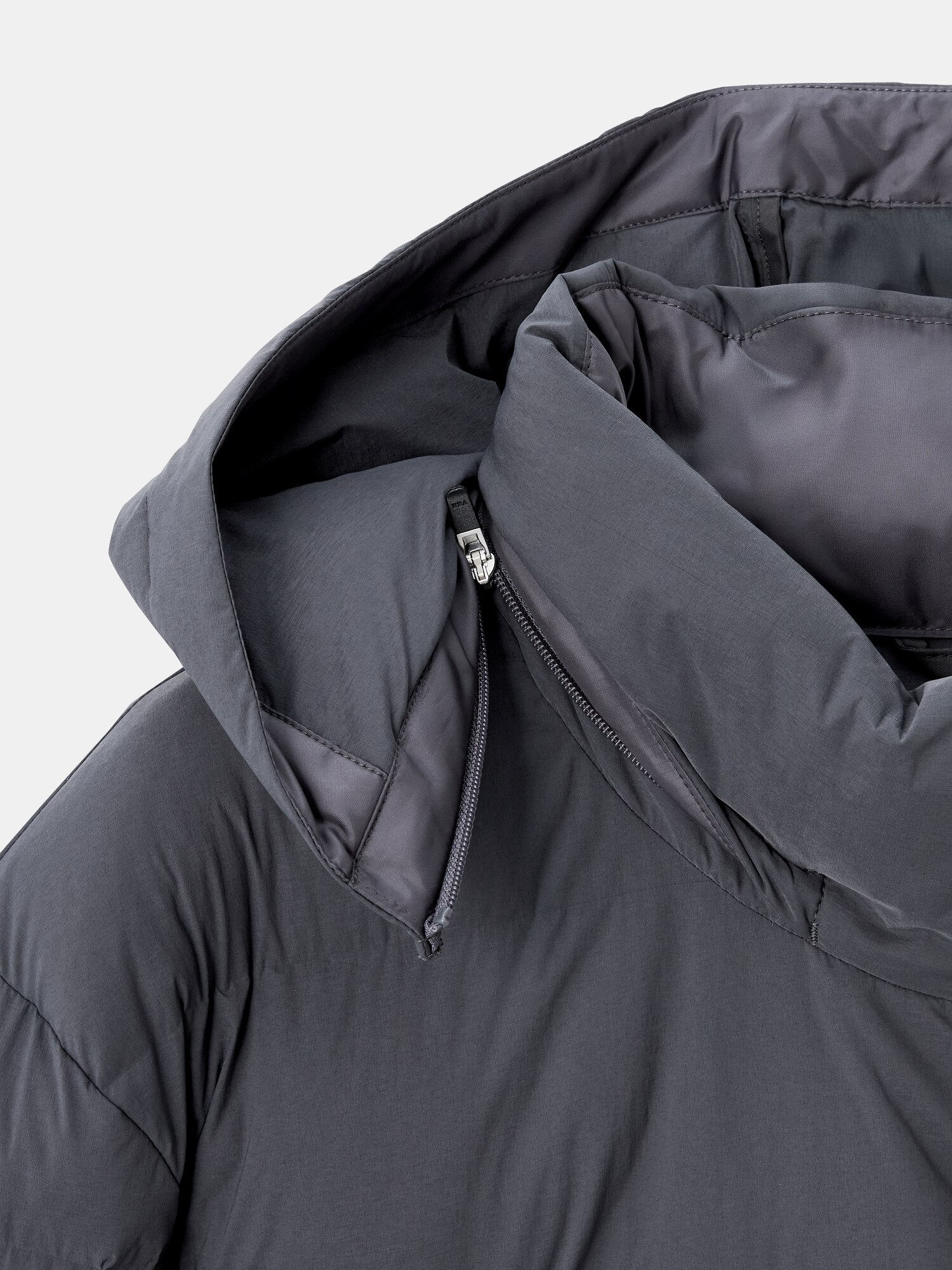 【タグ付新品】PLST ノンキルトストレッチ ダウンジャケット M PLST(プラステ)公式 | ストレッチノンキルトフーデットパデッドジャケット