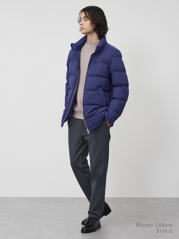 ストレッチノンキルトフーデットパデッドジャケット