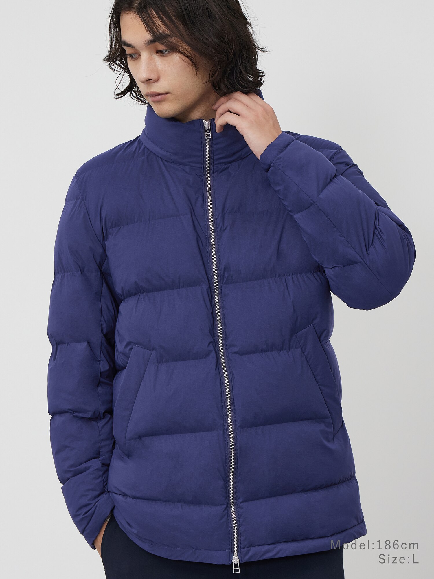 【タグ付新品】PLST ノンキルトストレッチ ダウンジャケット M PLST(プラステ)公式 | ストレッチノンキルトフーデットパデッドジャケット