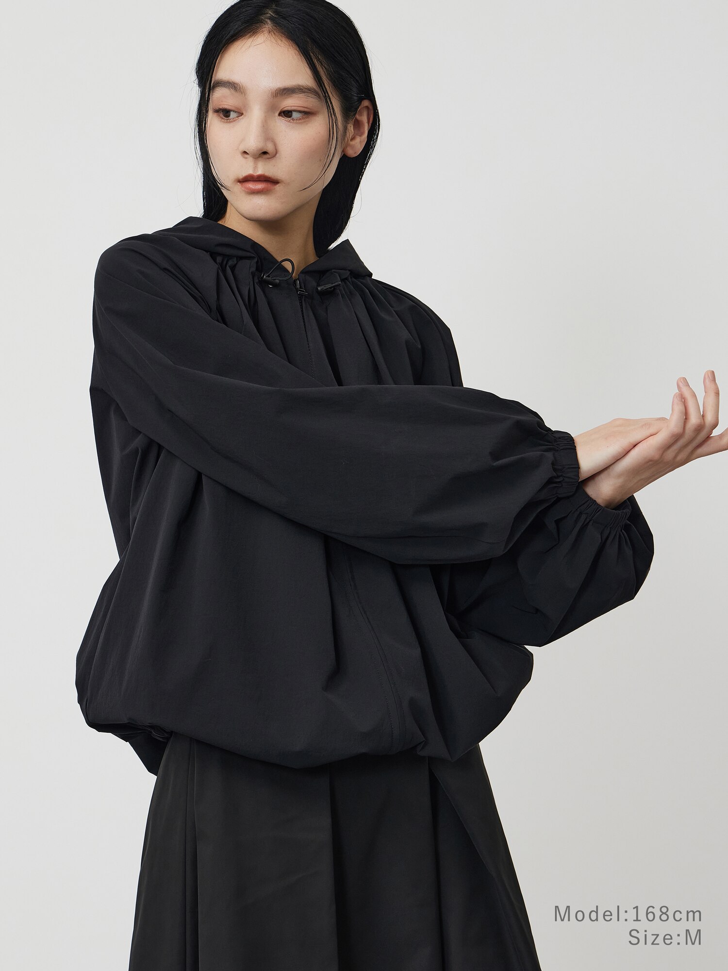 完売品　PLST プラステ　リバーシブル　モコモコアウター　サイズM-L  黒 PLST(プラステ)公式 | 2025年春モデル マルチファンクション