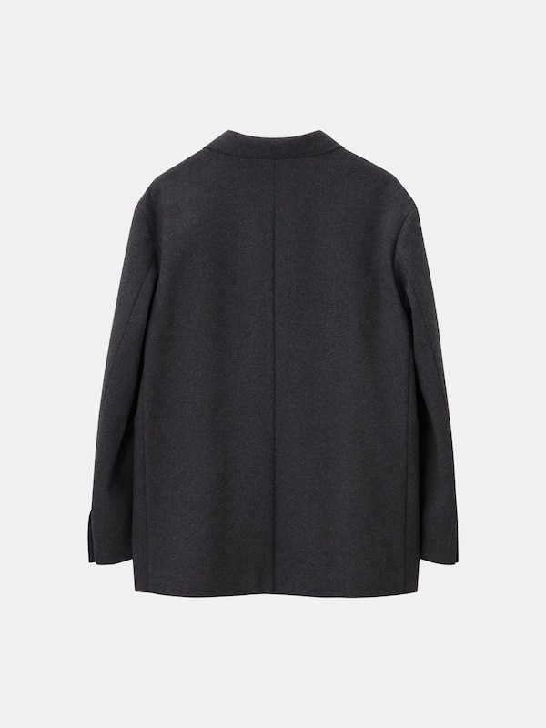 プレシャスニットメルトンダブルブレストジャケット