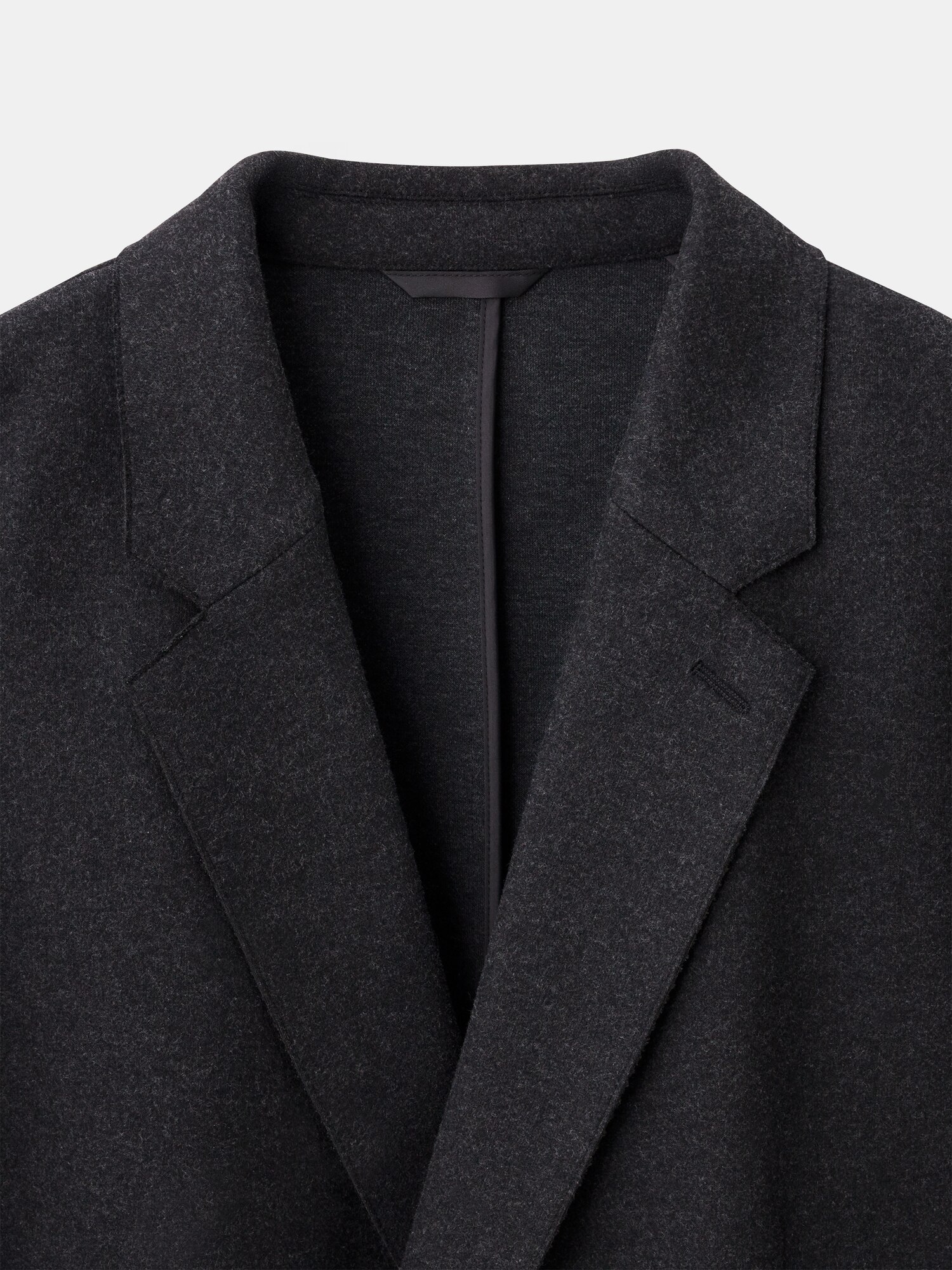 PLST ダブルブレストコート XL ダークグレー 起毛ストレッチオーバーサイズ PLST(プラステ)公式オンラインストア(ファッション通販サイト)