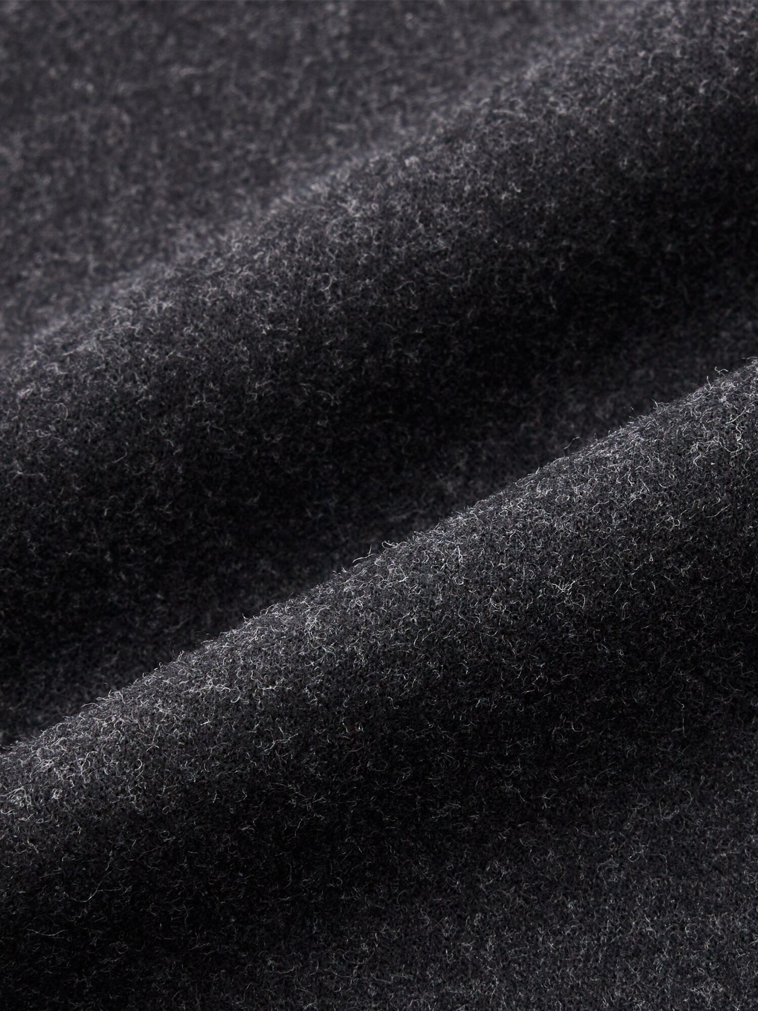 PLST ダブルブレストコート XL ダークグレー 起毛ストレッチオーバーサイズ PLST(プラステ)公式 | プレシャスニットメルトンダブルブレストコート