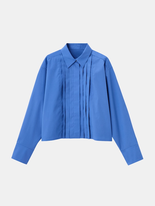 タイプライタークロップドフロントタックシャツ