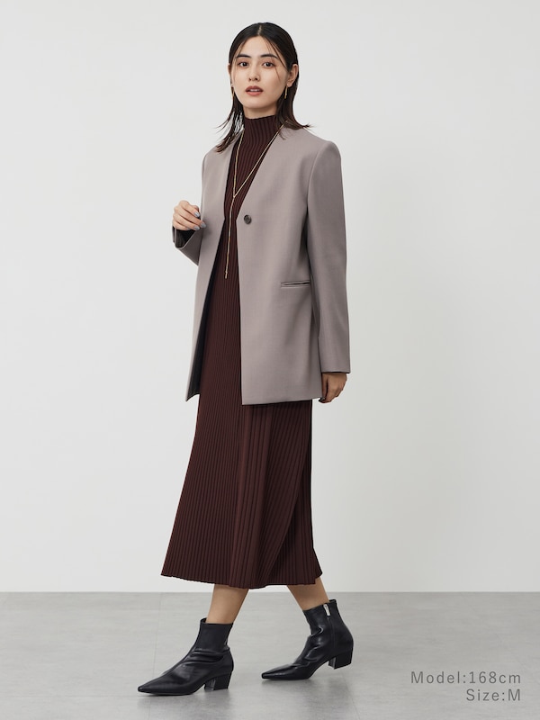 ウールブレンドカルゼジャケット