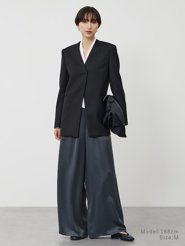 ウールブレンドカルゼジャケット