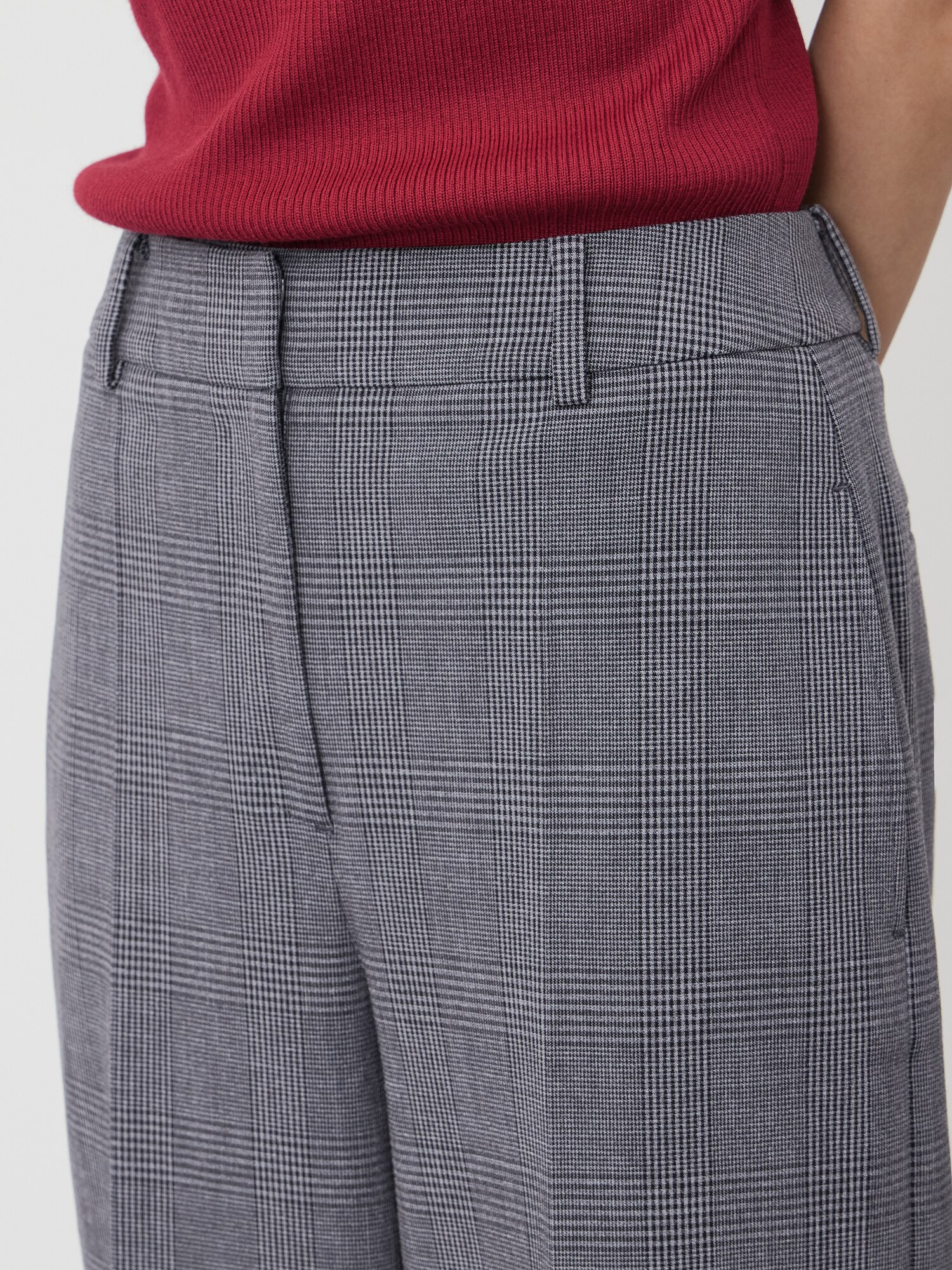 PLST(プラステ)公式 | ワイドパンツ（ウォームリザーブ）チェック