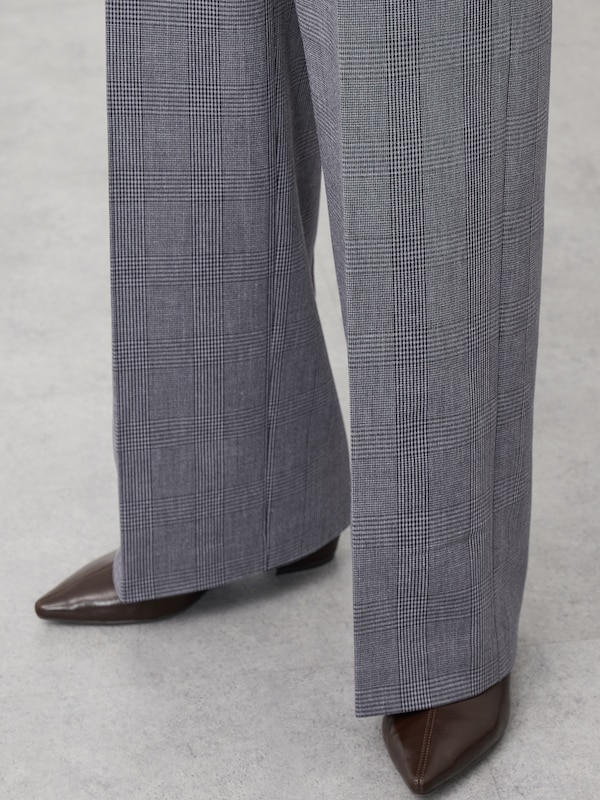 ワイドパンツ（ウォームリザーブ）チェック