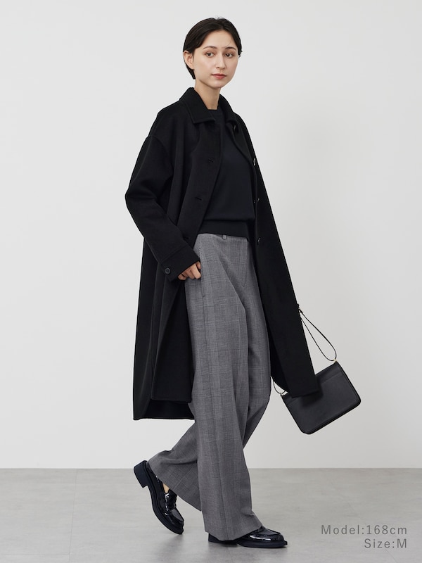 ワイドパンツ（ウォームリザーブ）チェック