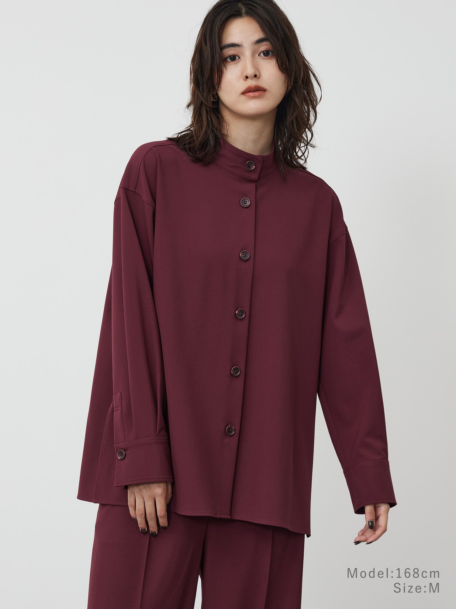 【美品】プラステ セットアップ ノーカラー とろみ素材 洗濯可 上下セット PLST(プラステ)公式 | セットアップ・オールインワン(レディース)
