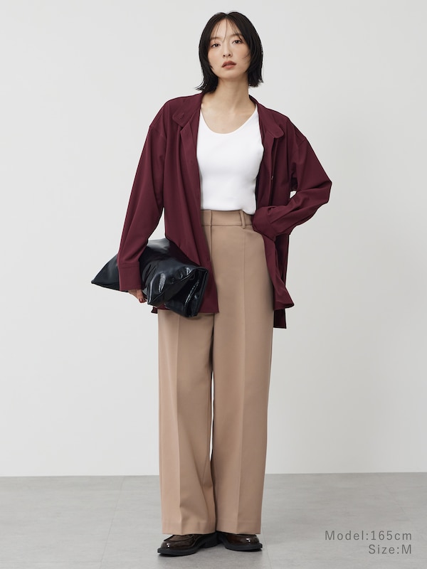 スタンドカラーシャツ