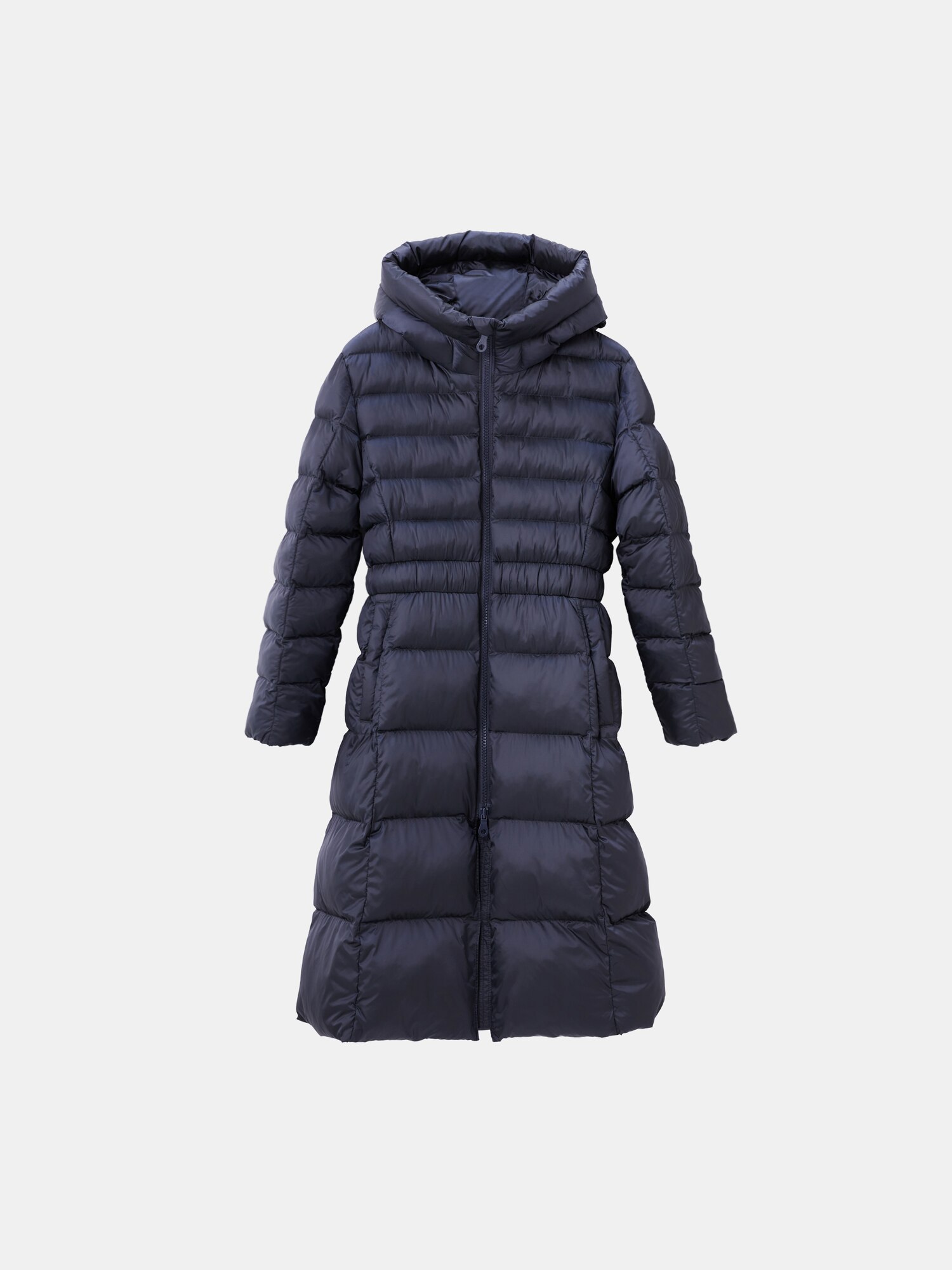 PLST プラステ Lサイズ 2WAY ロングダウンコート 濃紺ネイビー