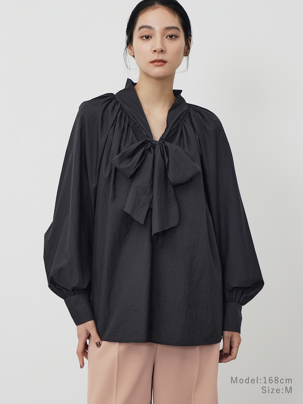 ナイロンボウタイブラウス