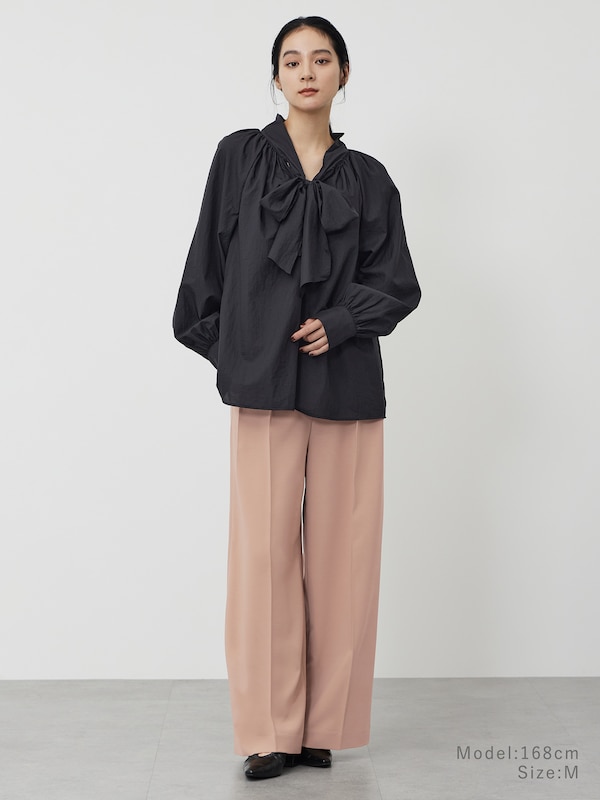 ナイロンボウタイブラウス
